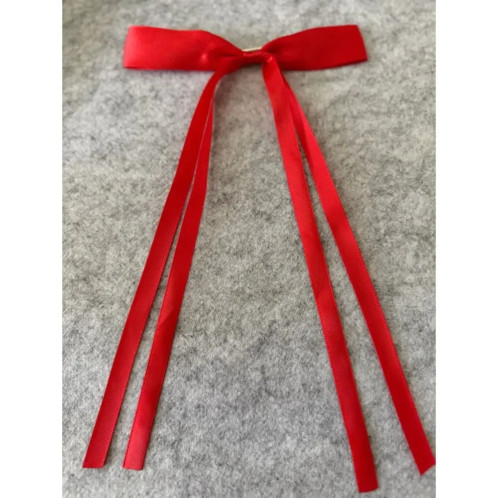 SHASHI REVOLVE NWOT The Girlie Bow Satin Red Preppy Cottagecore Fairycoree